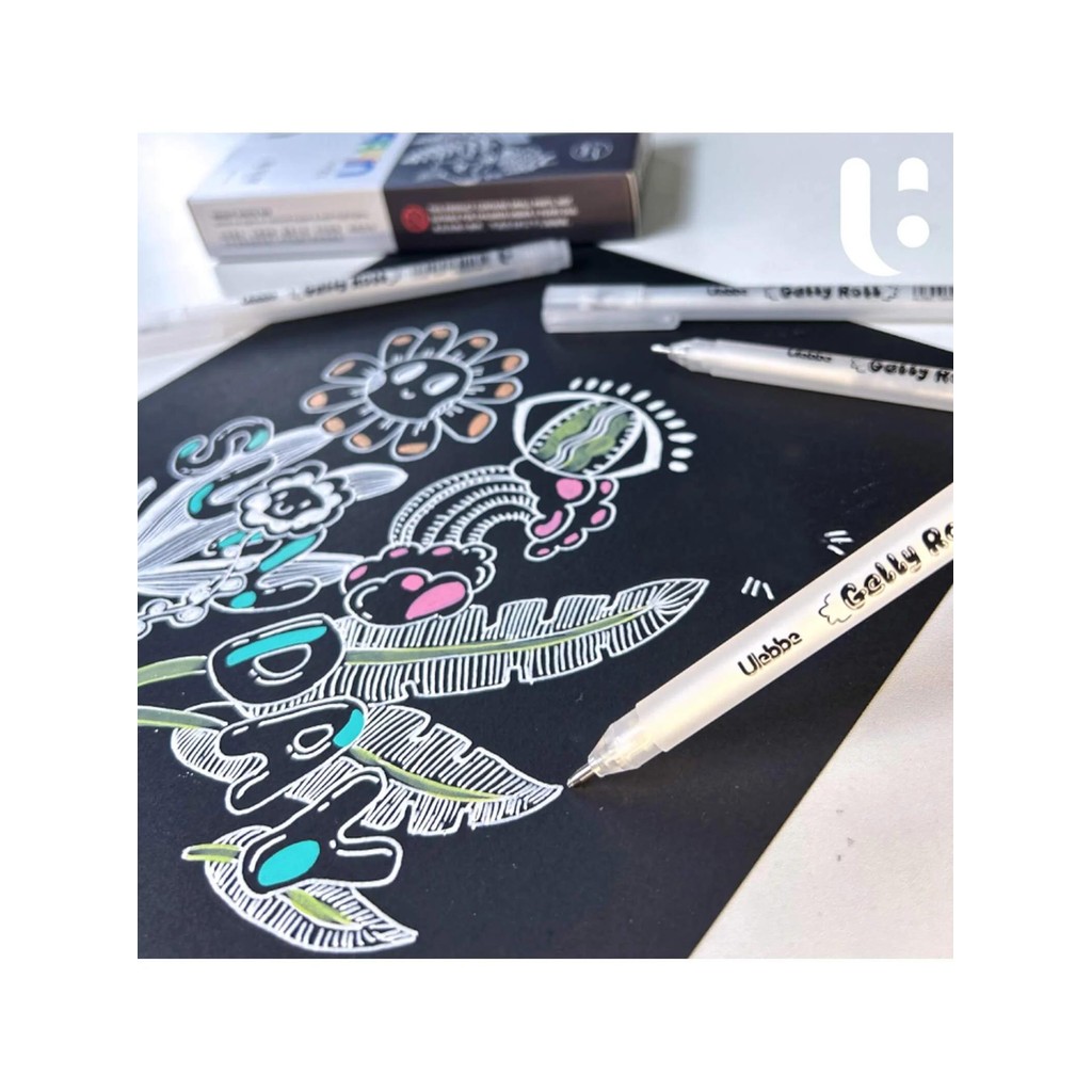 

12-Pack White Gel Highlight Pen For Art Drawing Sketching Manga Anime Outline Marker, Art Supplies For Students & Artists