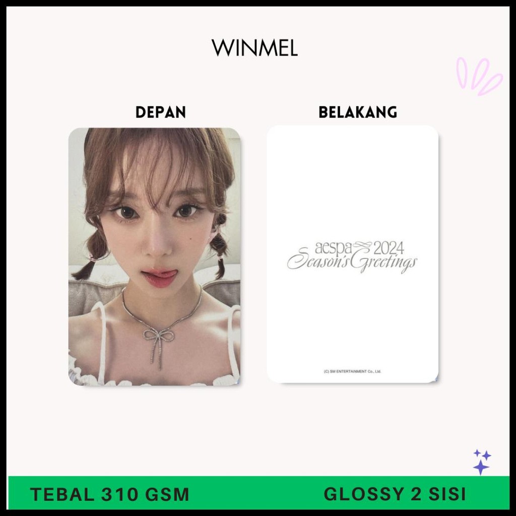 PHOTOCARD ZOOM HANNI EGG WINMEL ENHYPENN IVE NMIXX KARINA H2H ZOOM HANNI PITA POTOCARD PREMIUM LOMO 