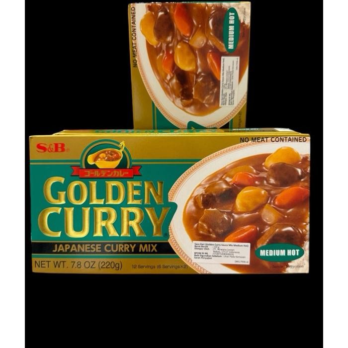 

Sb Golden Curry Kari Nt Jepang Medium Hot 220Gr