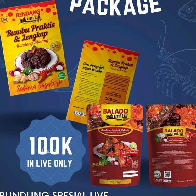 

Paket Bundling 2 Bumbu Rendang Gr Dendeng Lambok Daging 120 Gr Rendang Uni Lili