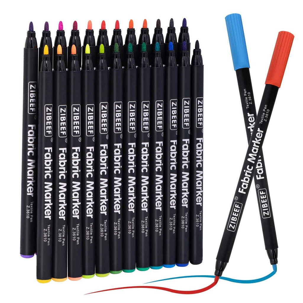 

12/24 Colors Waterproof Colorfast Fabric Textile Marker Pen Permanent Pen For Diy Clothes Art Graffiti Drawing Painting Pen
