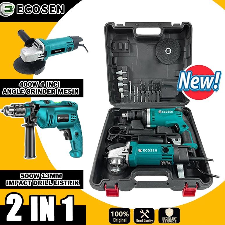 EcoSen Bor Bor Dan Gerinda Bor Listrik Tangan Kualitas Tinggi untuk Bor Beton dan Besi