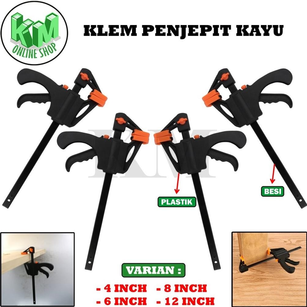 Alat Penjepit Kayu Serbaguna Clamp F Jepit Papan Kayu