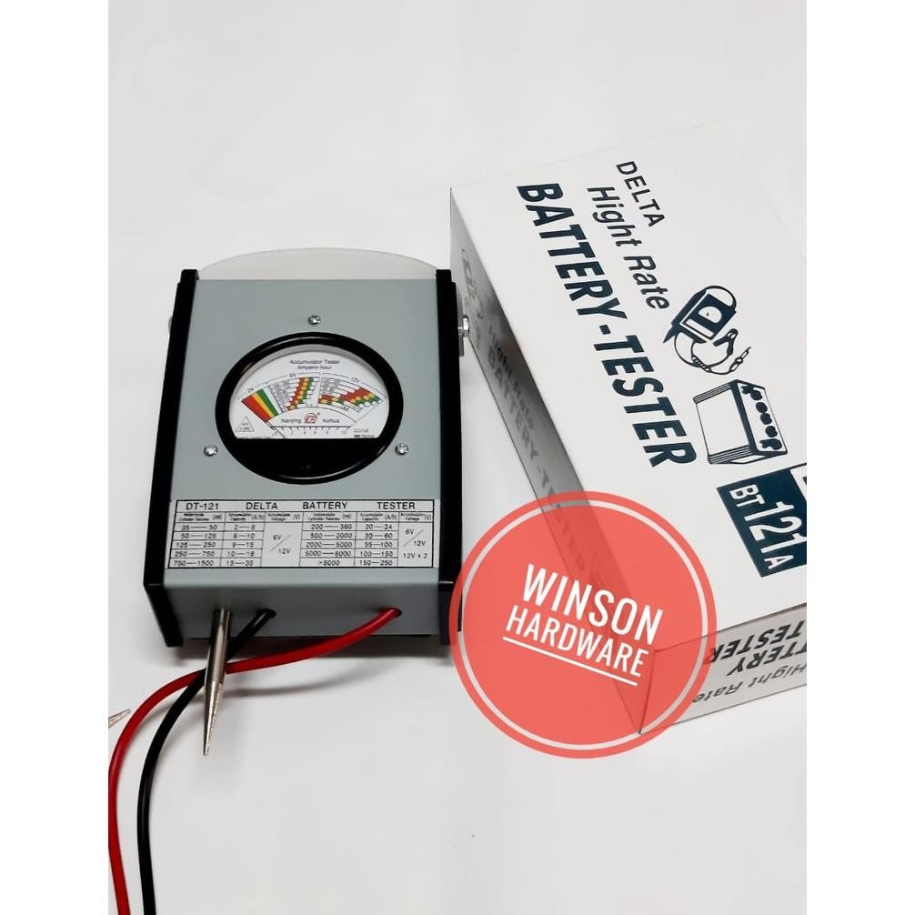 HJK DELTA Battery Tester BT-121A | Batere Baterai Alat Ukur Kapasitas Aki BT 121A