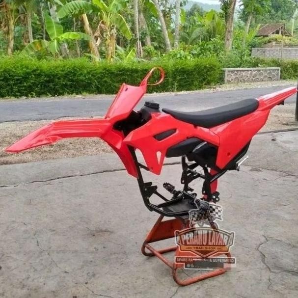 Ready frame rangka bodyset body crf 450 full Rolling sasis CRF 450 premium PNP MESIN : TIGER, MP mon