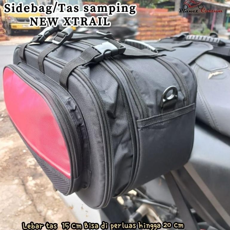 NEW XTRAIL sidebag tas samping  motor helm half face tas bagasi PCX NMAX Vario scoopy dll