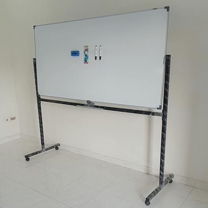 

Papan tulis / Whiteboard DAIKI Magnet Single face stand uk 90x180 Cm Kualitas Original