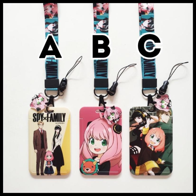 

ID CARD HOLDER NAME TAG LANYARD / KALUNG WADAH KARTU IDENTITAS ANIME SPY X FAMILY ANYA LOID YOR FORGER 2