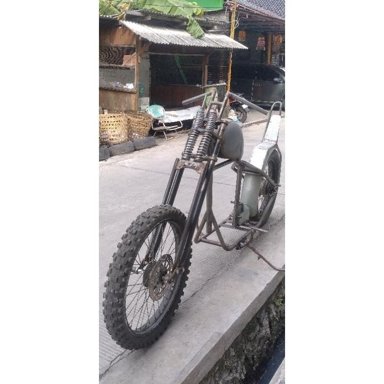 rangka Chopper rigid pnp Scorpio tanpa roda
