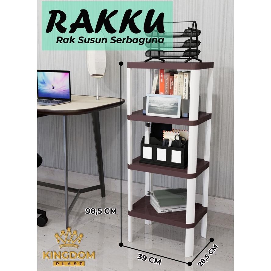 Rak Serbaguna Plastik / Rak Pot Bunga / Rak Dapur / Rak Kamar Mandi / Nakas Serbaguna - RAKKU