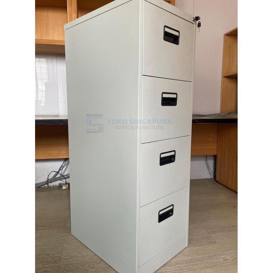 

Filling Cabinet 4 Laci Kirin KB-4L ; Untuk map gantung, Arsip rapih ; warna putih Kualitas Original