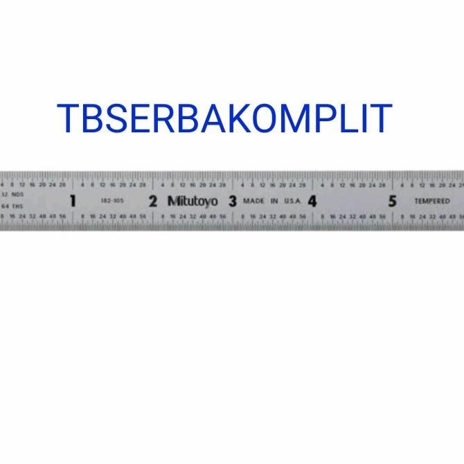 

Penggaris Mitutoyo 15cm 182-105 Stainless Steel Rulers Ruler 6in 150mm Kualitas Original