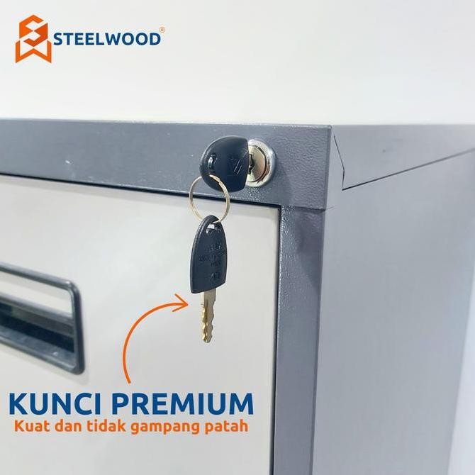 

STEELWOOD || FILLING CABINET/RAK PENYIMPANAN/LACI PENYIMPANAN/LACI FILE BERKAS Kualitas Original