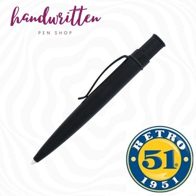 

RETRO 51 Tornado Elite Stealth Compact Tactical Ballpoint Pen/ Pulpen Kualitas Original