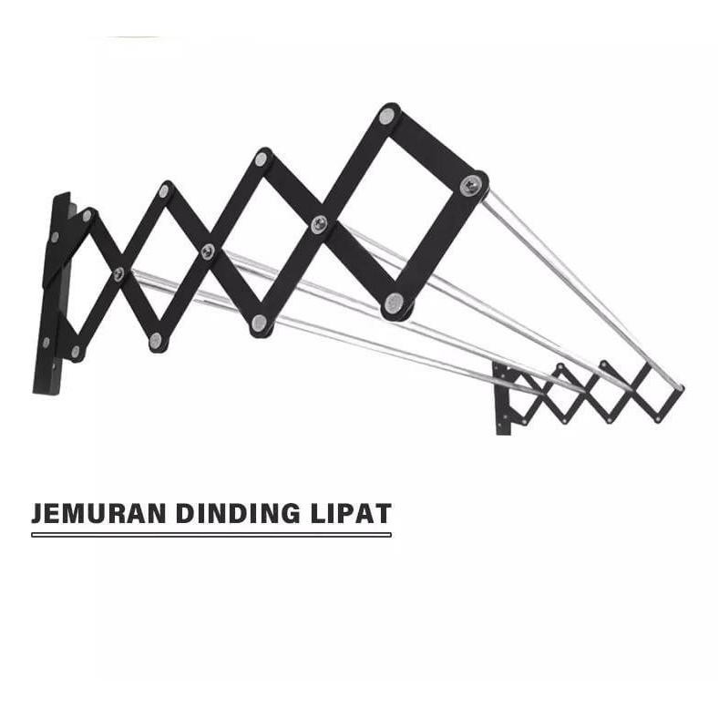 NEW Jemuran dinding tarik manual hemat tempat jemur baju
