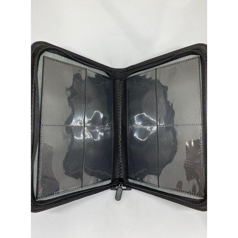 ZB 4 Pocket Woven Leather Zip Binder Album Black Kualitas Original