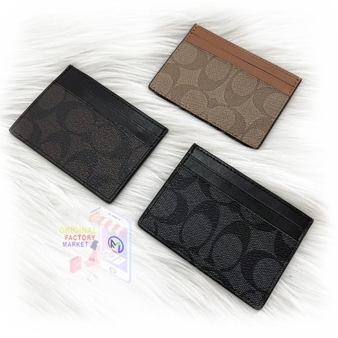 

Dompet COC 58110 Card Holder Case WALLET in Signature Canvas Logo Kualitas Original