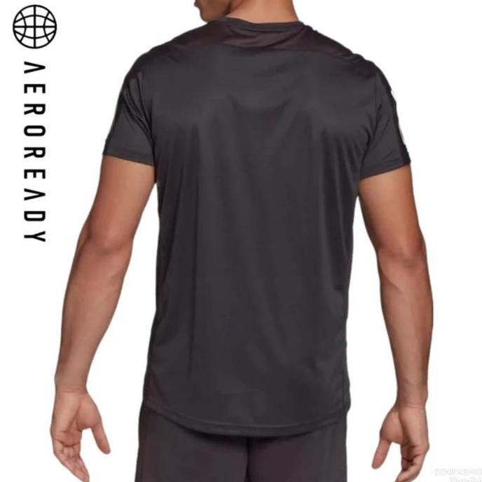 KAOS ADIDAS ORIGINAL KAOS OLAHRAGA PRIA RUNNING ABU GELAP MURAH ORI Murah