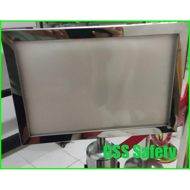 

Sign Board Frame Stainless A4 Modal Portrait / Landscape Kualitas Original