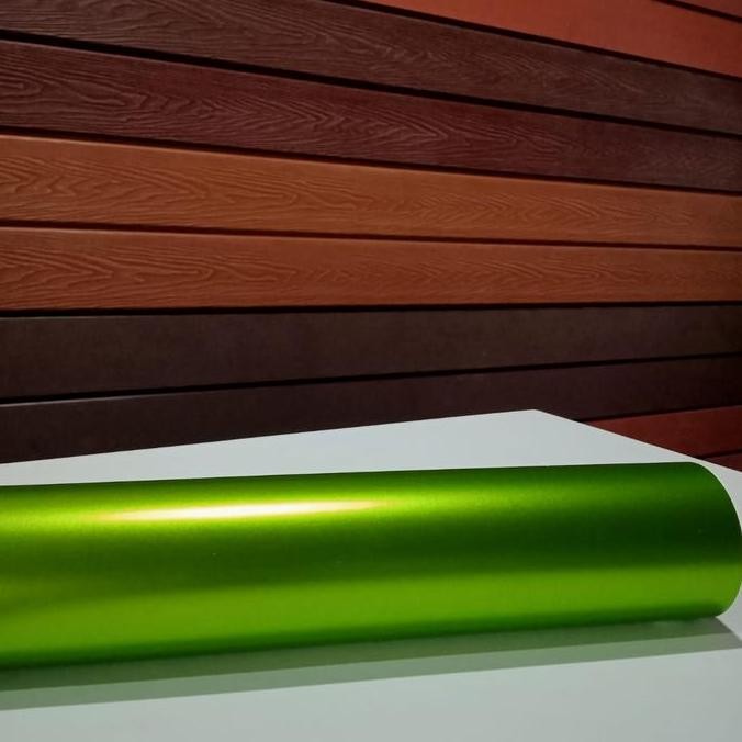 

Promo sticker stiker wrap wrapping satin mpm metalik dop lemon green hijau COD