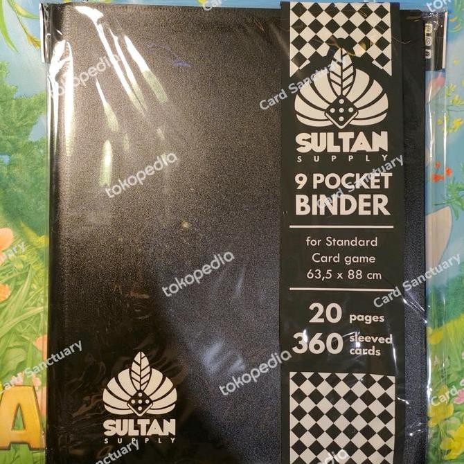 

Sultan 9 Pocket Binder - Black (Hitam) Kualitas Original