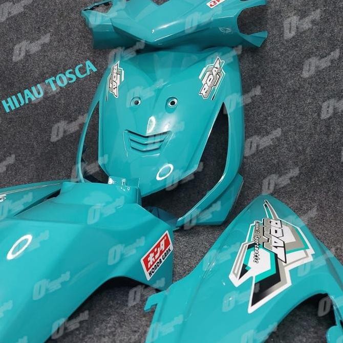 Cover Full Body Halus Bodi alus Hijau Tosca Honda Beat Karbu Beat Lama Beat Old KVY 2008 2009 2010 2