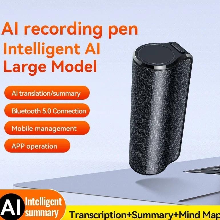 

70Hours Mini AI Voice Recorder 8-128GB Digital Noise Reduction Real Time Summary Mind Map Transcription Translation App Recorder