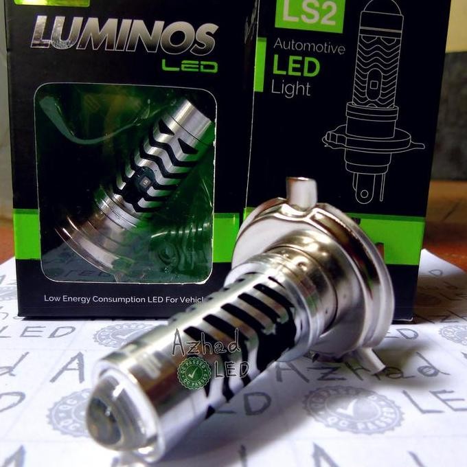 Promo Lampu LED H4 Laser LS2 Luminos 26 Watt ACDC Mobil Motor 2 Warna HS1 COD