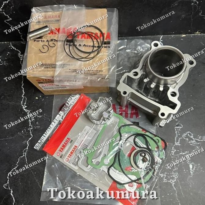BLOK SEHER SET KOMPLIT PISTON DAN TOPSET YAMAHA ( 135 CC ) JUPITER MX OLD , JUPITER MX NEW , JUPITER