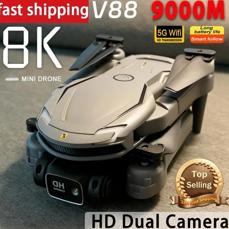 Hot New V88 Drone 8K Professional Hd Aerial Dual-Camera 5G Gps Obstacle Avoidance Drone Quadcopter U