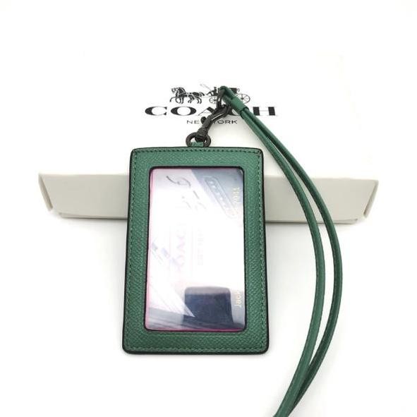 

Gantungan ID Card Lanyard metal logo crossgrain leather original FO Kualitas Original