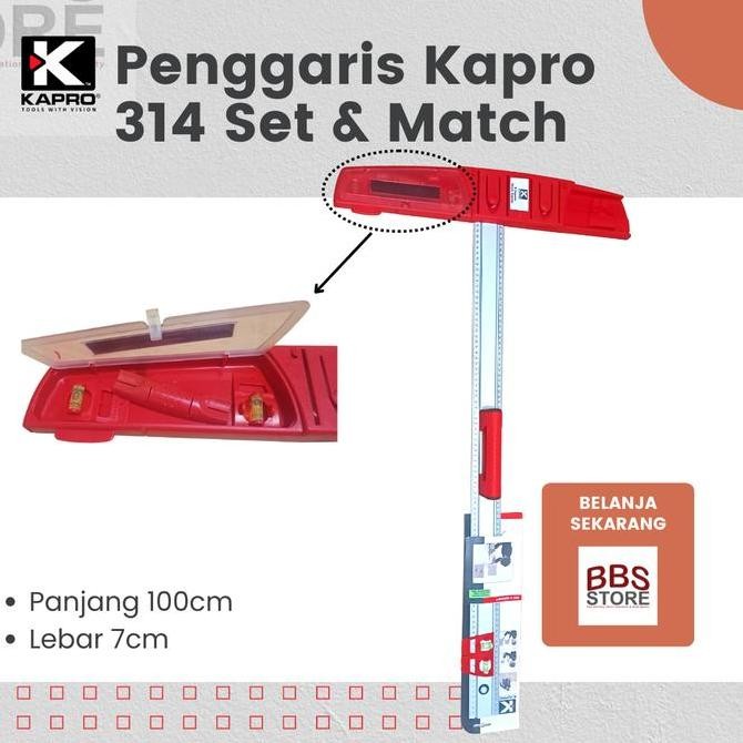 

Penggaris Kapro Tipe 314 Set & Match Kualitas Original