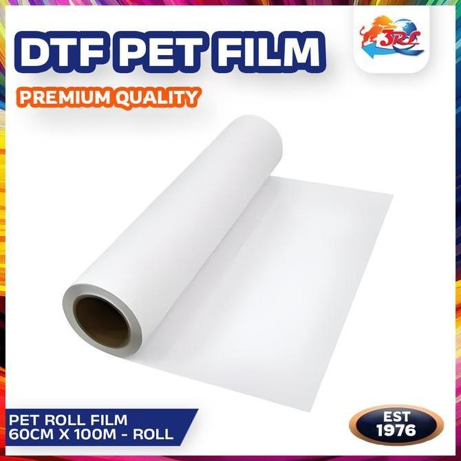 

PET FILM DTF ROLL/kertas dtf/plastik opp/dtf roll/60cmx100m Kualitas Original