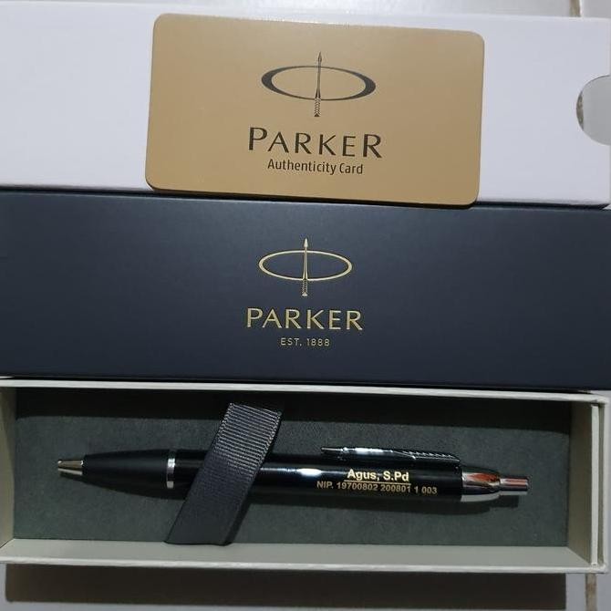 

Pulpen Parker IM Laq Black CT Ballpoint Original Kualitas Original