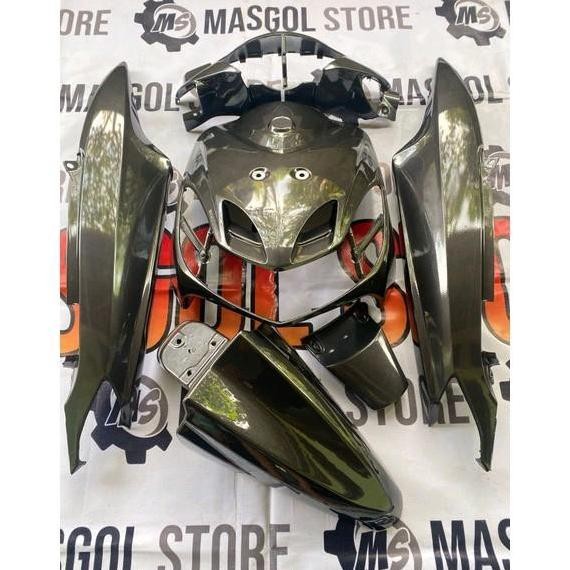 Full body Alus Yamaha Mio smile abu-abu glossy Lampu Kualitas Original
