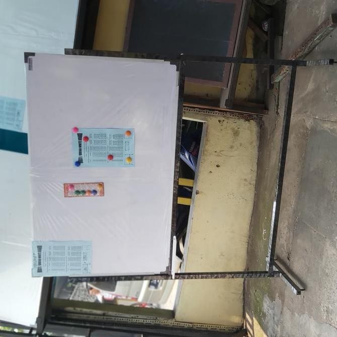 

whiteboard double face 90 x 120 nonmagnet Kualitas Original