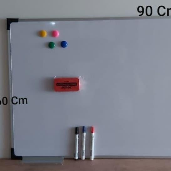 

whiteboard Multi 60 x 90 spidol H,B,M,Hapusan magnet Kualitas Original