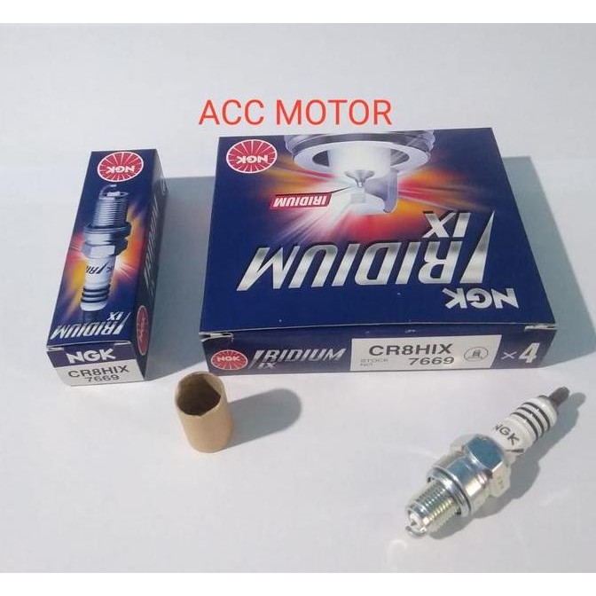 Busi BORE UP Motor Astrea Grand -Supra Fit - Revo - NGK Iridium CR8HIX