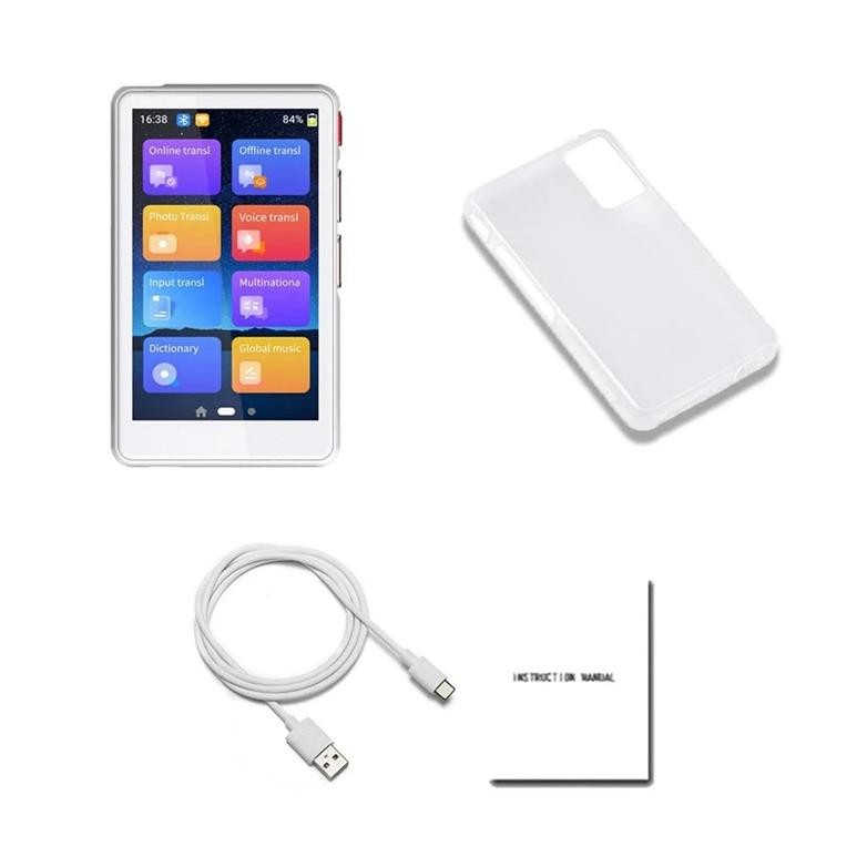 

SCLS 139 Language Translator 4 Inch Offline/Photo Translation Language Translator Two-Way AI Voice Translator(White)