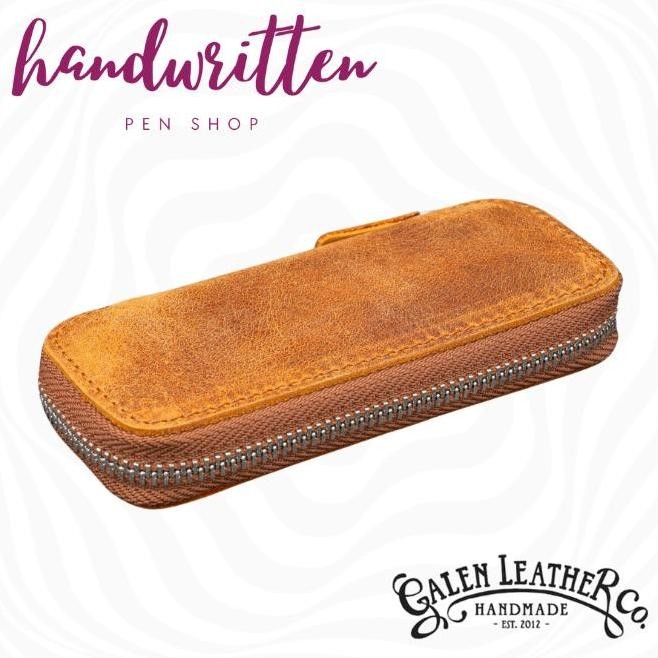 

GALEN LEATHER Leather Zippered Pen Case For KAWECO - Pocket Pen Kualitas Original