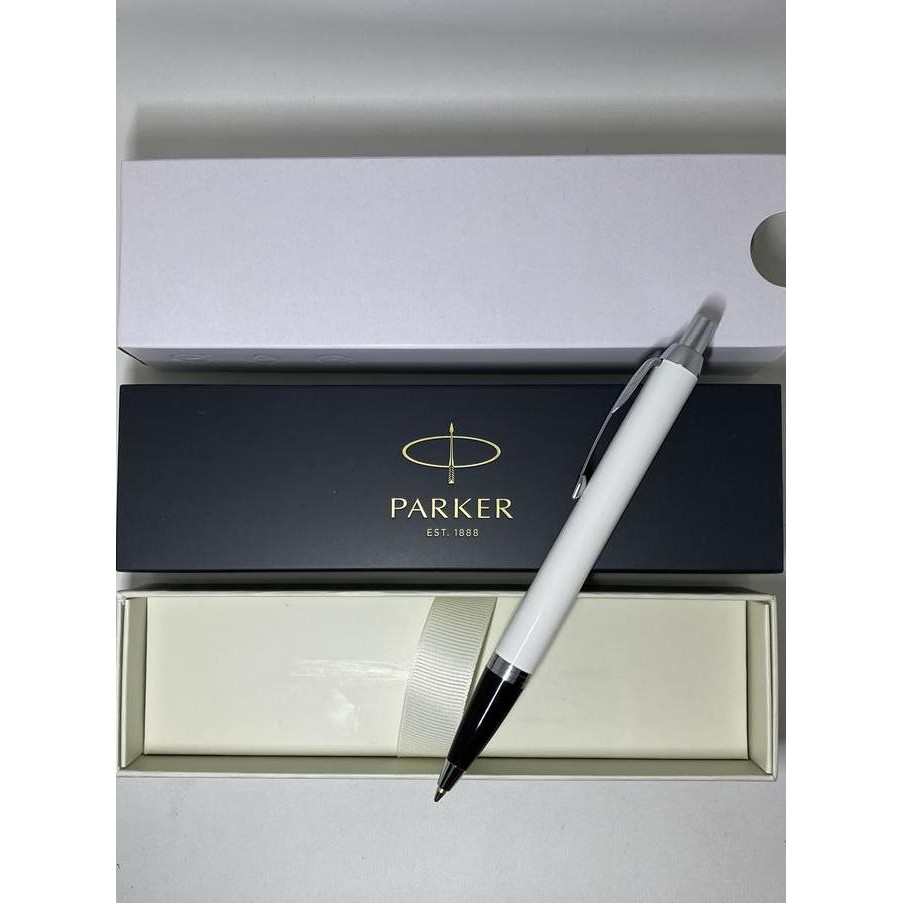 

Pulpen Parker New Im White Original BP CT ( Klip Silver ) Kualitas Original