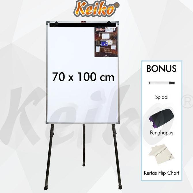 

Flip Chart / Flipchart / Papan Presentasi Non Magnet Keiko 70 x 100 cm Kualitas Original
