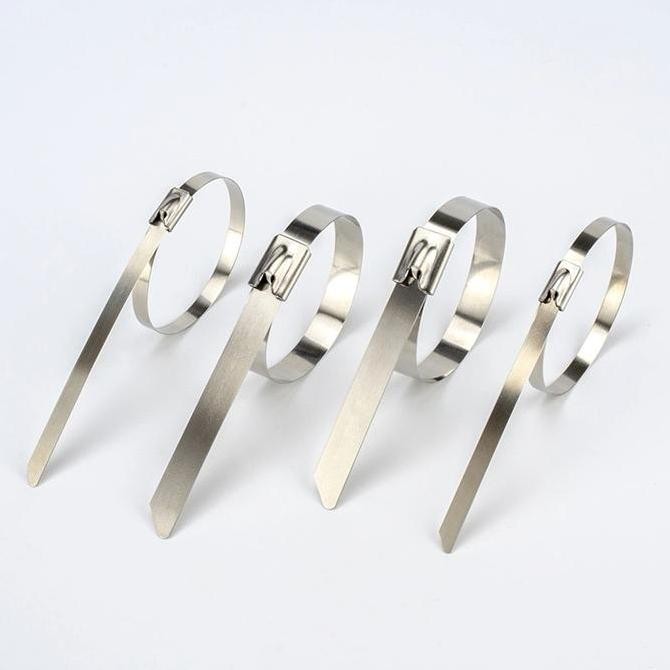 

Kabel Tis Strapping 19 x 1000 mm Cable Tie Stainless Ties Per 50 Buah Kualitas Original