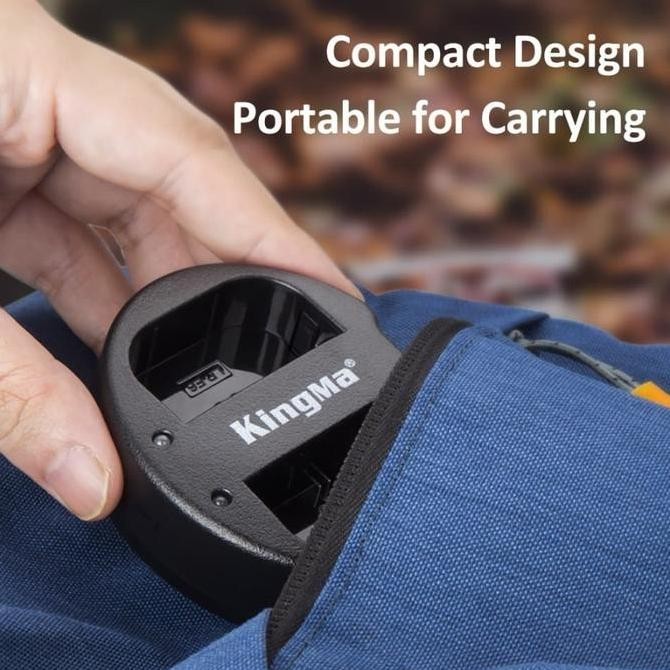 Baterai KINGMA Canon LP-E6 2Pcs dual charger 5d 6d 7d 60d 70d 80d Kualitas Original