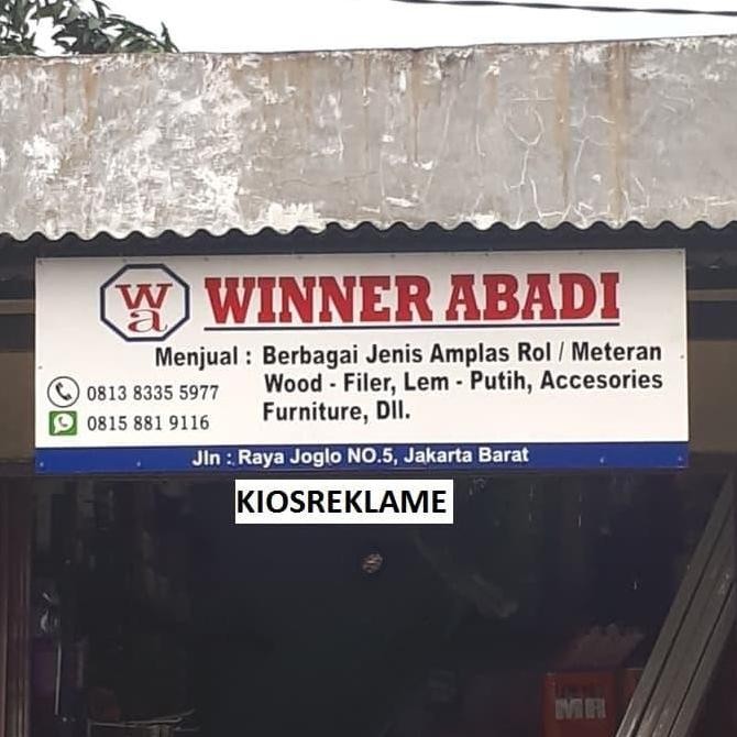 

Papan Nama / Billboard Uk.50cmX200cm Kualitas Original