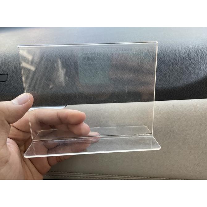 

Acrylic tent card 2mm T 10 x p 13 cm 100 pcs, T 7.5 cm x 12.5 50pcs Kualitas Original