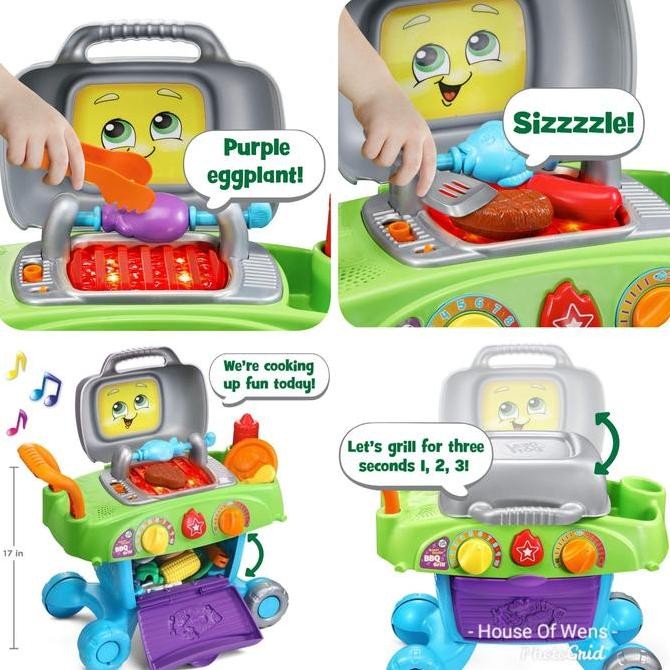 LEAPFROG SMART SIZZLIN BBQ GRILL - MAINAN ANAK ORIGINAL Kualitas Original