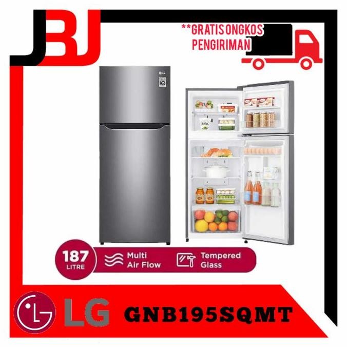 Tersedia LG Kulkas 2 pintu smart inverter GNB195SQMT | kulkas LG GNB195SQMT