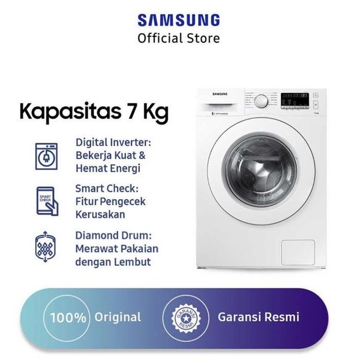 Tersedia Samsung Mesin Cuci Front Loading WW70J42G0KW/SE -- Garansi Resmi