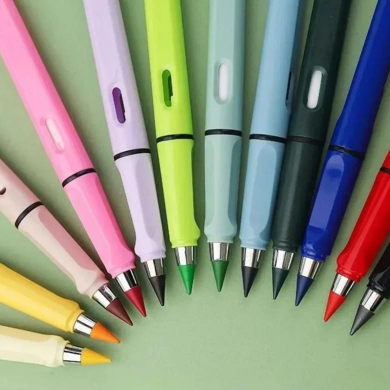

12 Color Eternal Pencil Can Be Wiped Magic Replace Head Eco Friendly Student Painting Kids Gift Draw School Supply Gifts